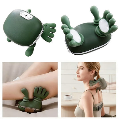 🌿 4D Bionic Heated Neck & Shoulder Massager – Deep Kneading Shiatsu Massage Pillow with Heat Therapy & Ergonomic Palm Design